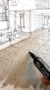 2.7K views · 58 reactions | Tile floor Markers in tracing paper #markersketch #markersdrawing | MUTONIsketches | Facebook
