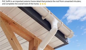 [Hot Item] PVC Soffit Wood Like Color Ceiling Panel for Exterior 300mm Wide