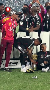 Rele Mofokeng: Betway Premiership Trophy Celebration