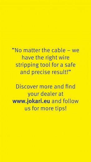 1.8K views | JOKARI - One for all Automatic wire stripper Sensor Special for numerous stripping tasks in the field of 4.4-7mm Ø. Shapely, useful and durable – our problem solver during processing almost all cables in the automation technology. Now available in the revised version! In our video you can see how easily and precisely all cable types can be processed ⬇️ More info about Sensor Special: https://www.jokari.de/en/Sensor-Special-2.htm | Jokari | Facebook
