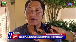 #Tuberculosis || EL DR. PABLO CHOQUE, RESPONSABLE DEL PROGRAMA TUBERCULOSIS, ACLARA QUE EL CENTRO DE SALUD BUYUYO, TIENE COMO ÁREA DE INFLUENZA VARIAS COMUNIDADES Y QUE EL CASO DE ESTA ENFERMEDAD SE REGISTRÓ EN LA COMUNIDAD 18 DE NOVIEMBRE, Y QUE SE INVESTIGARÁ SI SE DIERON CASOS DE DISCRIMINACIÓN JUNTO A LA DEFENSORÍA DEL PUEBLO. | SPC CANAL 15