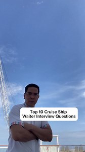 Top 10 Cruise Ship Waiter Interview Questions 1. Tell me about yourself. Focus on your hospitality experience, customer service skills, and ability to work in a fast-paced environment. Keep it professional and direct. 2. Why do you want to work on a cruise ship? Mention career growth, passion for service, and the opportunity to work with different nationalities — not just financial reasons. 3. Why should we hire you as a waiter? Highlight your experience, positive attitude, teamwork skills, and 