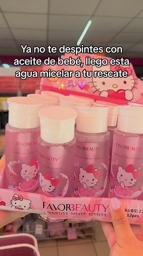 14K views · 187 reactions | Agua micelar ✨ #aguamicelar #desmaquillante #hellokitty #parati #maquillaje #mayoreo #hellokittylover | Cosméticos G&G | Facebook