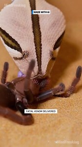 5K views · 26 reactions | King Baboon Spider versus Puff Adder. This encounter was WILD #spider #snake #wildlife #reptiles #arachnids ⚙️ AI-generated dramatization — This reenactment is for entertainment purposes | MindFreaking | Facebook