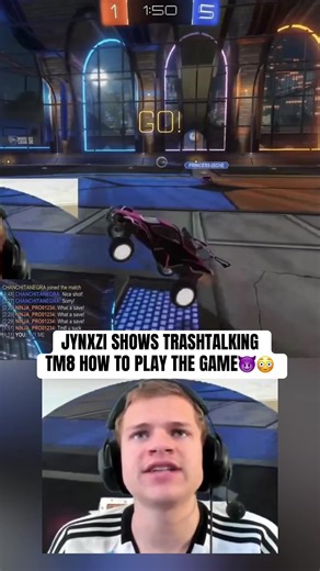 Jynxzi Teaches Trashing Talking in Rocket League