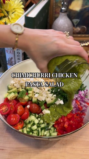 Chimichurri Chicken Pasta Salad recipe