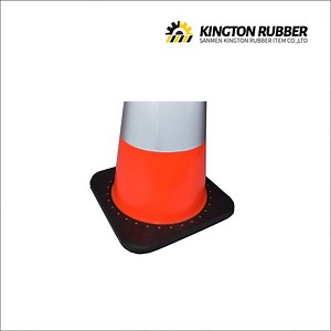[Hot Item] Traffic PVC Flexible Plastic Road Cone with Reflective Sheeting