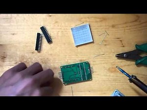 Making of SPI 8x8 LED Matrix board, with MAX7219