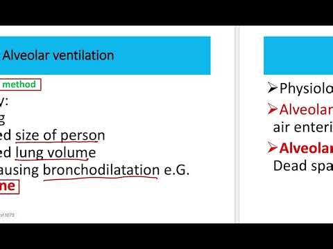 Alveolar ventilation MRCS question solve (CRACK MRCS)