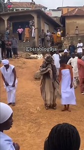Watch Moment Ebira Masquerade Holds Female Onoku and Entertains Crowd With Dance 😱 #ebirablog9ja #CulturalHeritage #culture | Ebirablog9ja