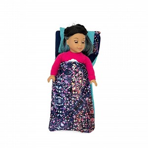 18-inch Doll Sleeping Bag & Pillow – Fuzzy Rainbow Sleepover Set, Handmade Bedding - Etsy