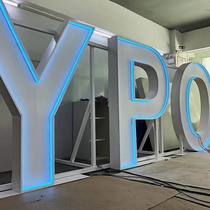 [Hot Item] 3D LED Logo Wall Signs Light up Ice Cream Sign Marquee Letters 3FT