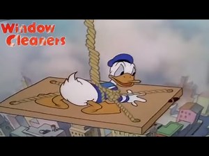 Window Cleaners 1940 Disney Donald Duck and Pluto Cartoon Short Film | Animation Review