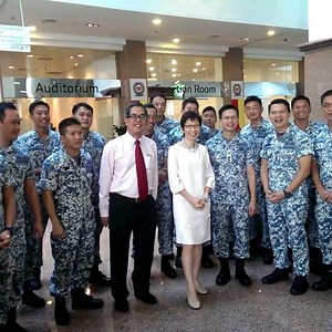 5.8K views · 275 reactions | A rousing "hooya" cheer from the Navy men at the NS Rededication Ceremony. Proud of our #navaldivingunit of the #republicofsingaporenavy which protects Singapore on the sea. Republic of Singapore Navy Singapore Institute of Technology (SIT) | Grace Fu | Facebook