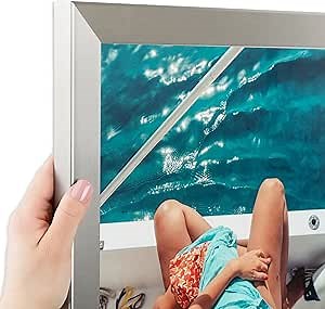 ArtToFrames 12x16 inch Chrome Stainless Steel Picture Frame, WOMFRBW26966-12x16