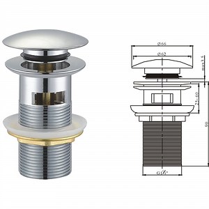[Hot Item] Drainer Basin Bath Waste Pipe in Wash Basin Click Clack for Factory