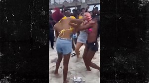 Spring Break Coeds Brawl, Total Chaos on Florida Beach
