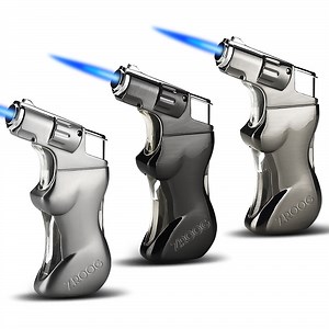 [Hot Item] Human Body Shape Torch Lighter Straight Flame Refill Tobacco Gas Lighter