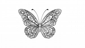 Butterfly Mandala Coloring Pages: 30 Printable Relaxation Art Sheets (PDF File) - Etsy