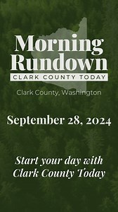 Sept 28 CCT Morning Rundown: Camas Football Impresses, I-5 Paving, Crime Data Concerns | Clark County Today | Facebook