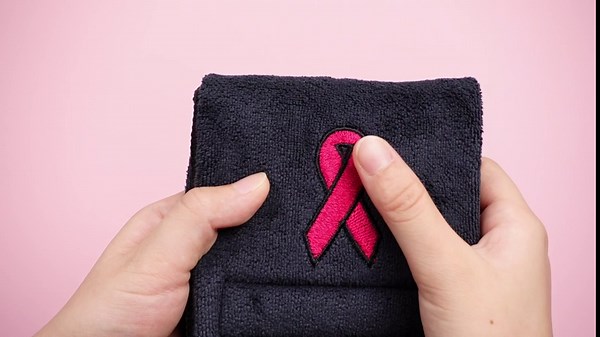 Preboun 12 Pcs Black Ribbon Football Towels Breast Cancer Awareness Football Sports Towels Closed Loop Quarterback Field Accessories Cotton for Sports Teams Yoga Gym Golf Softball