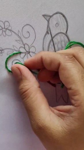 40K views · 544 reactions | Beautiful Bird Embroidery Model殺 #florals #embroidery #stitch #needlework #love #trending #reelsvideo #reelsviral #trend #viral #design #reels #new | Embroidery Skills ideas | Facebook