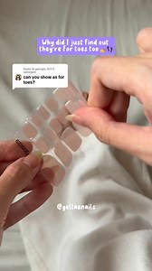 5.1K views · 34 reactions | Gellae gel nail stickers are real gel polish in sticker form. Easy to apply, no smudges, and no chipping. Now available for pedicures too! They protect weak nails, reduce breakage, and support healthier natural nail growth, so your toes look salon-perfect with zero damage. #diypedicure #gelnailsathome #asmr #nailartasmr #aussiesmallbusiness | Gellae | Facebook