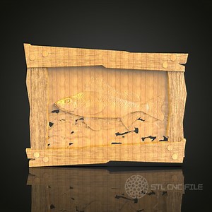 Rustic Fish Scene 3D Relief Model for CNC – Fishing Lodge Decor, Wood Carving File - Etsy