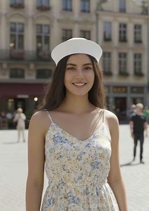 Bonnet de marin en lin blanc - Chapeau d'été fait main pour femme, style français minimaliste, accessoire côtier - Etsy France