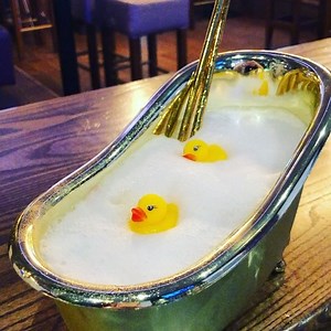 A bathtub full of pink gin & Fanta lemon... yes please!!!! | Arcadia Cafe & Late bar