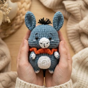 Amigurumi Donkey Pattern | Crochet Plushie PDF | Handmade Farm Animal Toy | Baby Shower Gift Idea | Easy Crochet Doll Pattern - Etsy Canada
