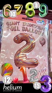 Did you know that Chaplins Superstore supplies “Helium Balloons” ?? You’ll find a huge selection upstairs in our massive “Party Department”. We have 30-34 inch coloured balloon numbers in :- Gold - Silver - Pink - Blue -Iridescent & Black and a collection of “sweet themed designs” too. Prices start at only £3.99 for a number balloon, including helium. If you want your balloon weighted down for display, so it doesn’t float away, we have a rainbow of colours to choose from, in our balloon weight r