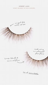 Up to 20 wears 😍 Brown lash lovers this one is for you! If you naturally have a lighter lash colour our Honey Blonde to Caramel Ombre Strip lash is for you!!! The lighter and darker caramel fibres blend seamlessly for a more natural yet stunning look which will make your eyes pop. Shop now in our Bridal Edit at tattilashes.com | Tatti Lashes