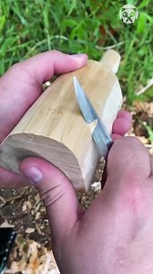 Carving wood to make a spoon | Crafty Panda