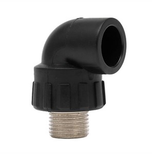 [Hot Item] HDPE Male Thread Pipe Fittings Stainless Steel Threaded Elbow for Commercial Buildings