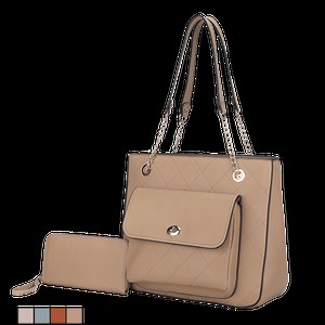 MKF Collection Jenna Set de Bolso de Hombro y Cartera by Mia K.