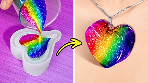 🩵 incredibili creazioni arcobaleno 🌈 penna 3d, polimero, resina epossidica, colla | 5 Minuti Creativi
