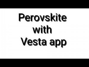 Perovskite Crystal Structure with VESTA