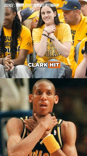 Caitlin Clark just channeled Reggie Miller's iconic choke celebration! 🎉 What a moment to remember! 👀 The Pacers are on fire this playoffs! 🔥 Will they take home the trophy? 🏆 #Pacers #CaitlinClark #ReggieMiller #NBAFinals #PlayoffMagic #BasketballVibes #ChokeCelebration | Basketball Buzz