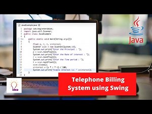 Telephone Billing System using Swing | Java Project