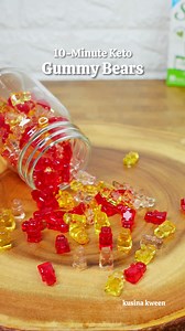 Homemade Keto Gummy Bears! 🧸 Full recipe on my page Kweenatics ! #gummybears #gummies #keto #lowcarb #yum #yummyfood fyp | Kusina Kween
