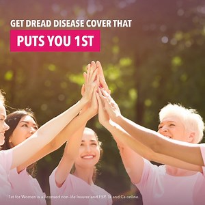 36 reactions · 5 comments | A health crisis shouldn’t lead to a financial crisis. Get Dread Disease Insurance with us and make sure that you are taken care of. Learn more: https://bit.ly/3MpCKch #Choose1stForWomen #ChooseFearless | 1st for Women Insurance | Facebook