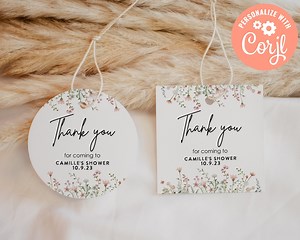 Printable Shower Gift Tag-bridal Shower-baby Shower-wedding Shower- Floral - Etsy