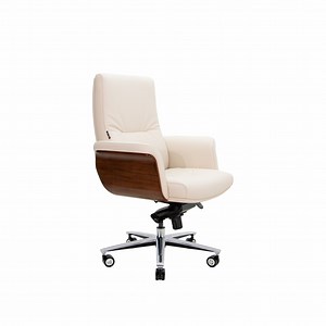 [Hot Item] Zode Wholesale Workstation Adjustable Desk Reception Lowback Ergonomic Office Leather Chair