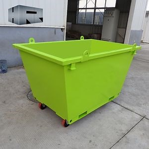 [Hot Item] 0.75-6m Outdoor Recycling Waste Rubbish Container Steel Skip Bins Craneable Bin for Sale