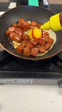 Vienna sausage breakfast burrito