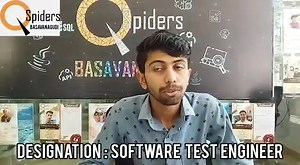 Our Student JALPESH BARAD, BE(ECE), Placed Through PLACEMENT POOL 2023❤️ as SOFTWARE TEST ENGINEER, giving feedback about the Institution, Trainers, HRs and his Experience in QSpiders Basavanagudi. #placement #placementseason #placementpool2023 ##placedstudents #congragulating #studentsknowledge #proudstudent #happymoment #qspiders #qspidersbasavanagudi #qspidersstudents #studentspower #studentlife #gainingknowledge #motivationforstudents #careergoals #bangalore #india | QSpiders Basavanagudi