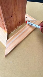 676K views · 5.9K reactions | how to quickly measure the corner of wood meeting #woodworking #skill #carpenter #creative #diy | Nay L Pari | Facebook