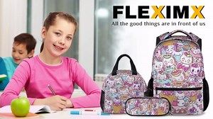 Custom Unicorn Backpack for Girls, 16 Inch Pink Backpacks for School, Cute Lightweight Bookbag for Kids