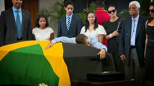 11 reactions | The children, grandchildren, ex-wife and other members of the family of the late former Prime Minister, the Most Honourable Edward Seaga pay respects as his bodies lies-in-state at the National Arena in Kingston, Jamaica | Ministry of Culture, Gender, Entertainment & Sport - CGES | Facebook